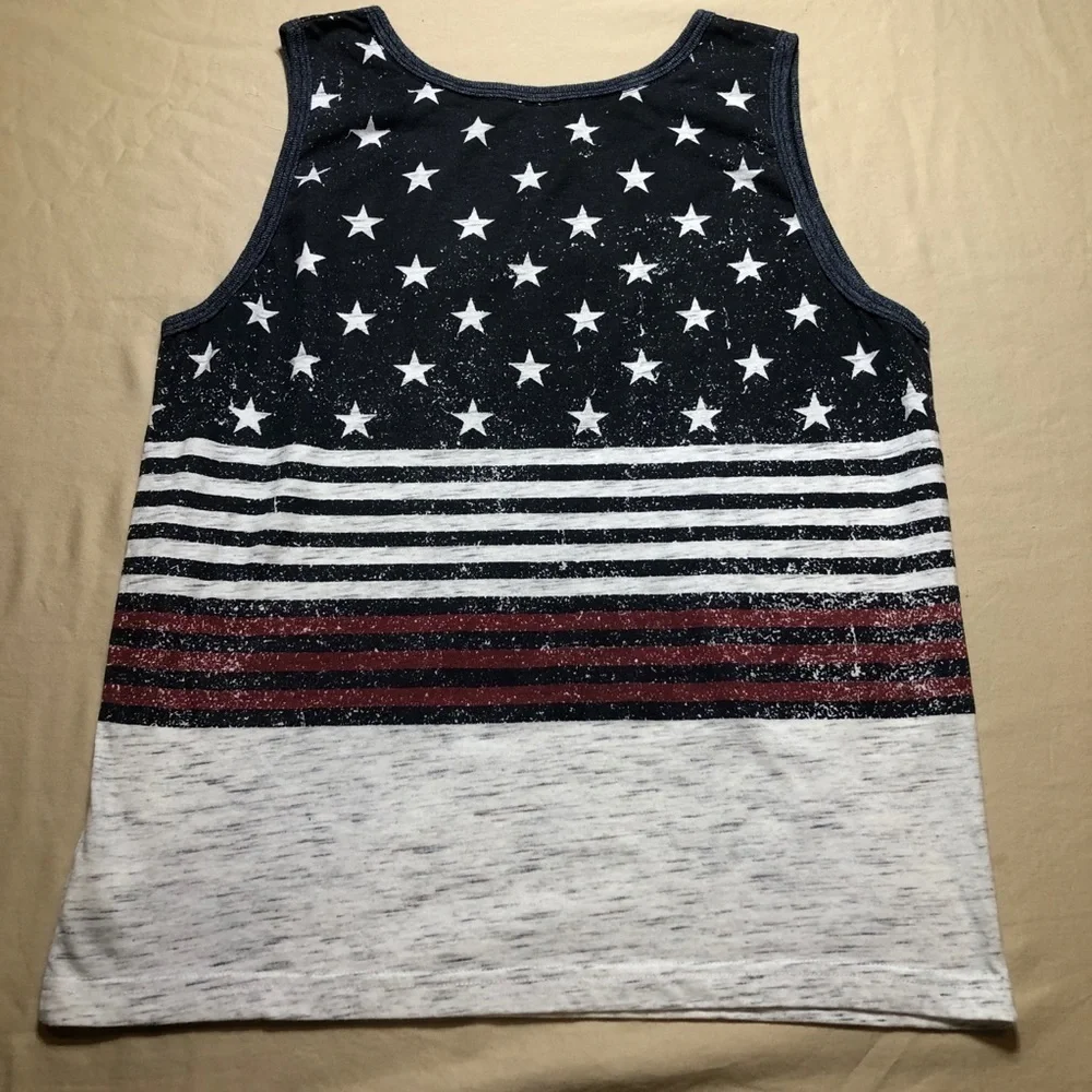 Rustic Blue Stars& Stripes Kid’s Tank Top